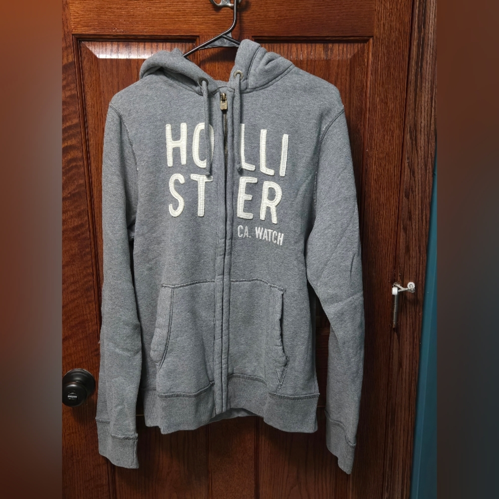 Hollister Charcoal Hoodie with Logo